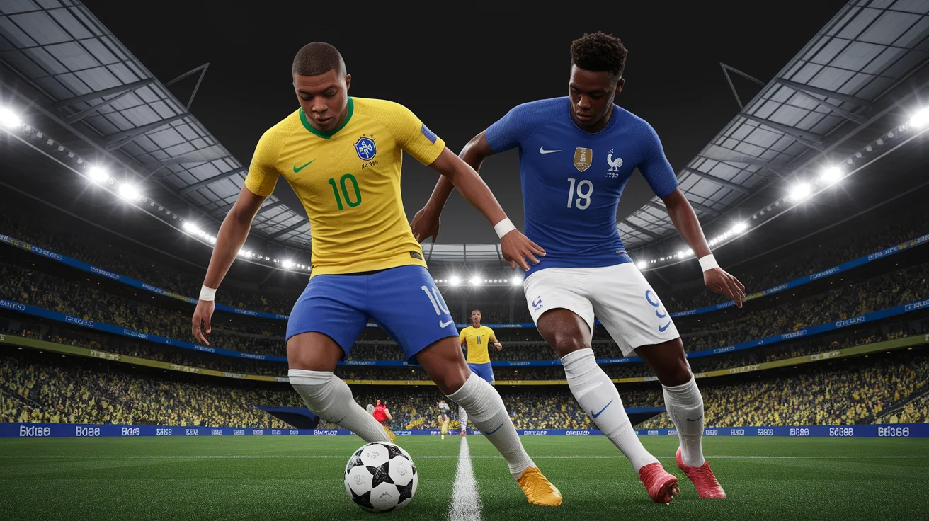 Brazil Faces France in Friendly Match in Boston; Mbappe and Vinicius in Spotlight