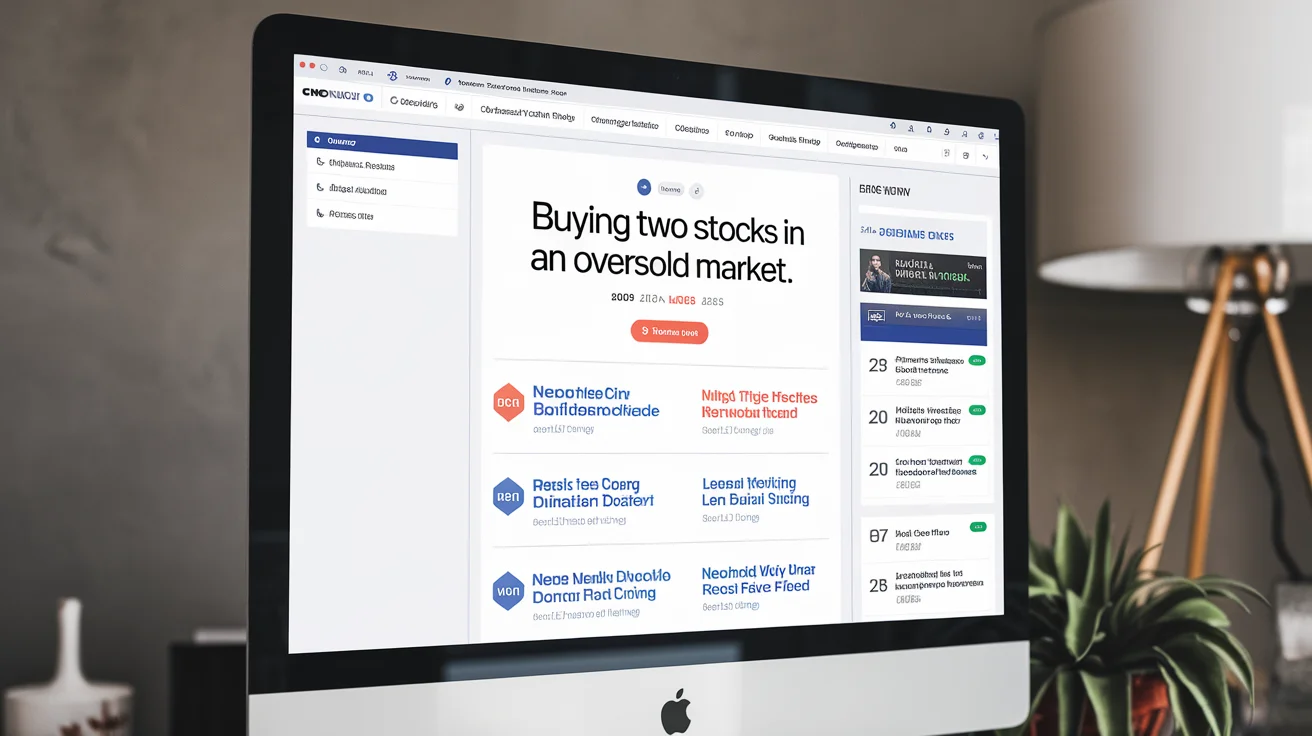 CNBC Article on Buying Two Stocks in Oversold Market Faces Access Issues