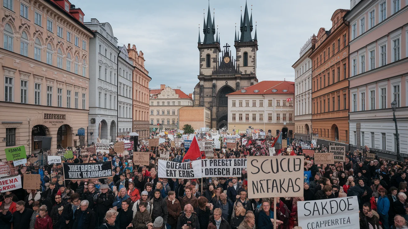 Czechs Organize Major Rally in Prague as Parliament Debates 'Foreign Agent' Law