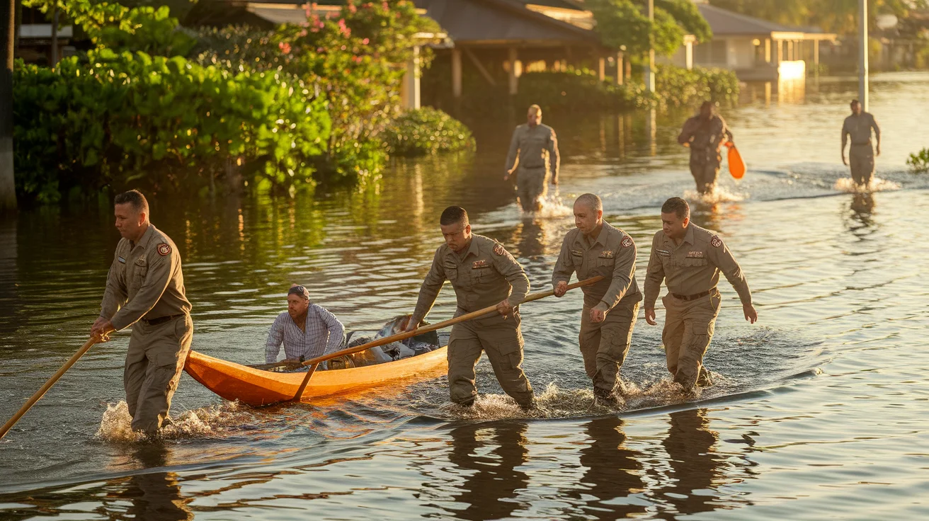 Hawaii's National Guard Steps in for Oahu Flood Recovery Efforts