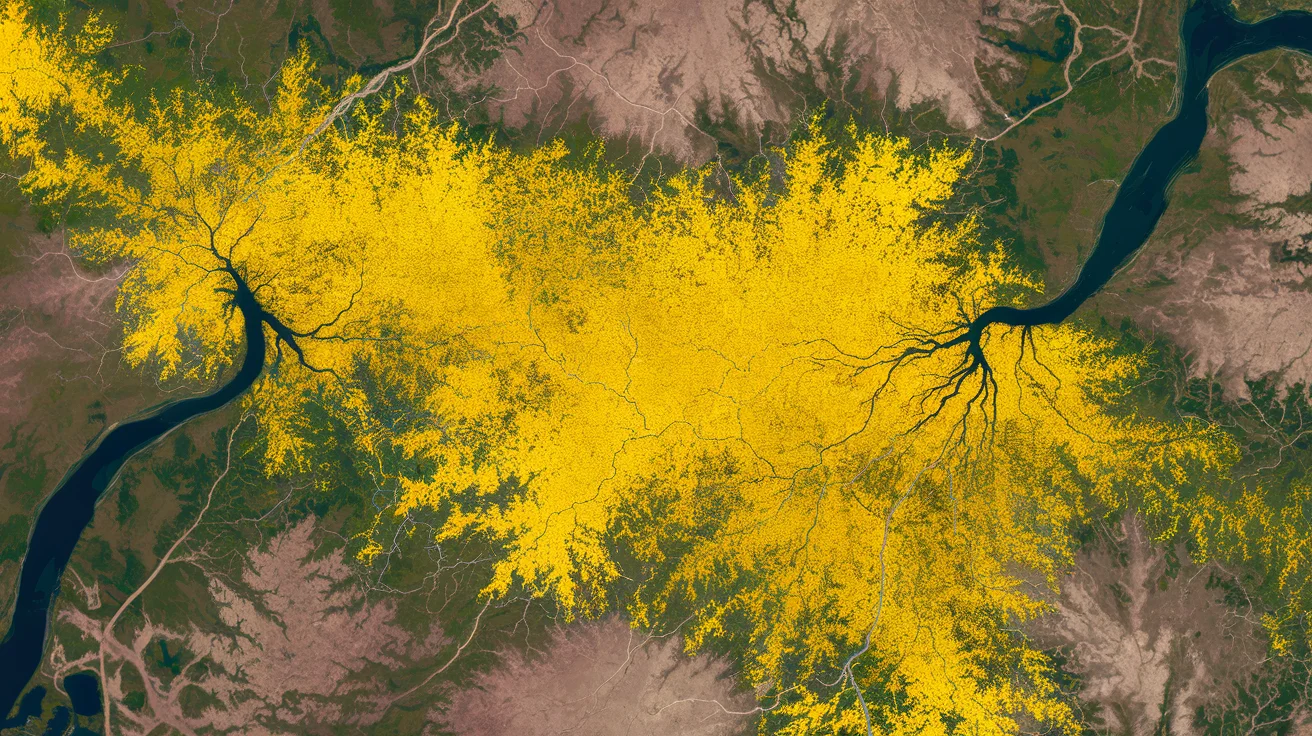 NASA Captures Satellite Images of Vibrant Wildflower Blooms in California's Carrizo Plain