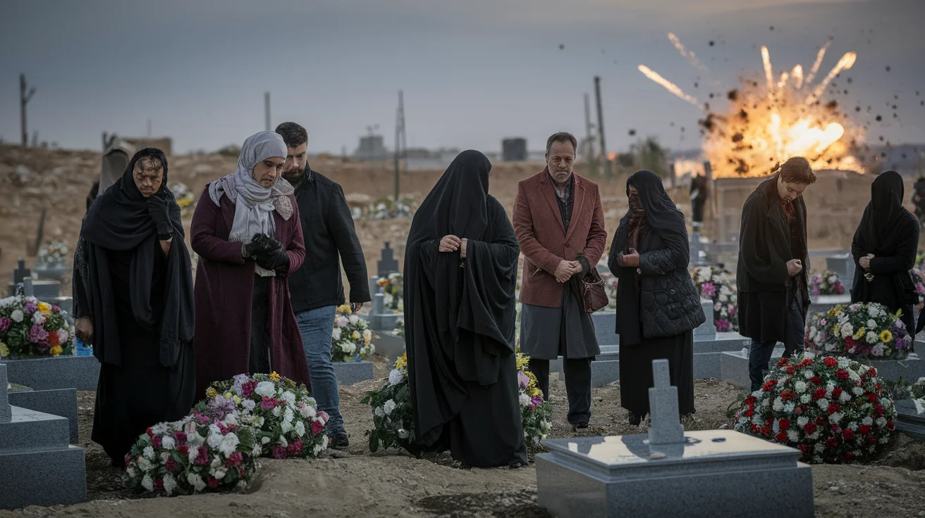 Palestinians Bury Four Women Killed in Iranian Missile Attack on Israel