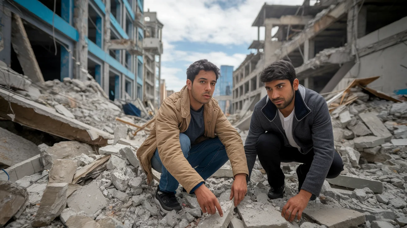 Tehran Brothers Search Rubble for Missing Sibling After Strike