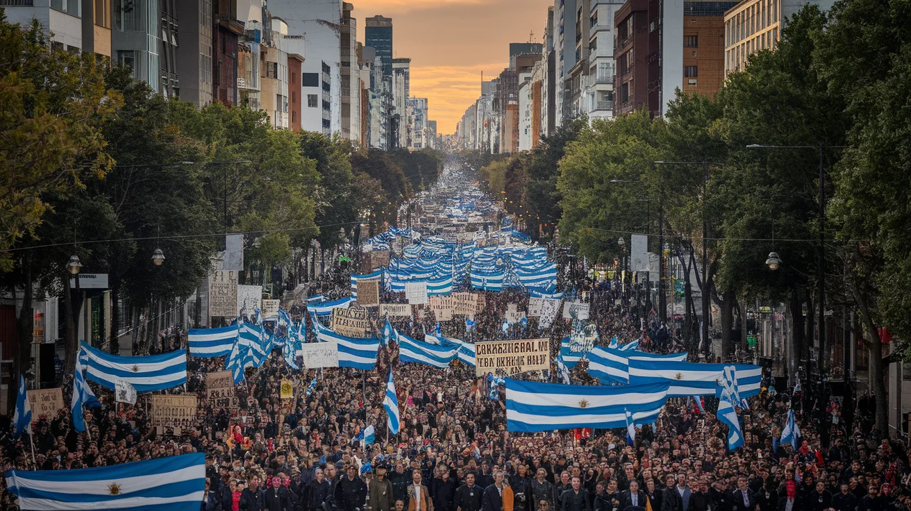 Thousands March in Buenos Aires for 50th Anniversary of Argentina's Military Coup