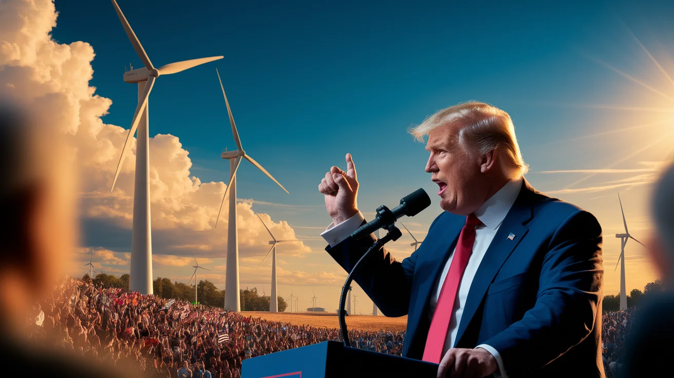 Trump Reaffirms Commitment to Block Wind Turbines in Potential Future Term